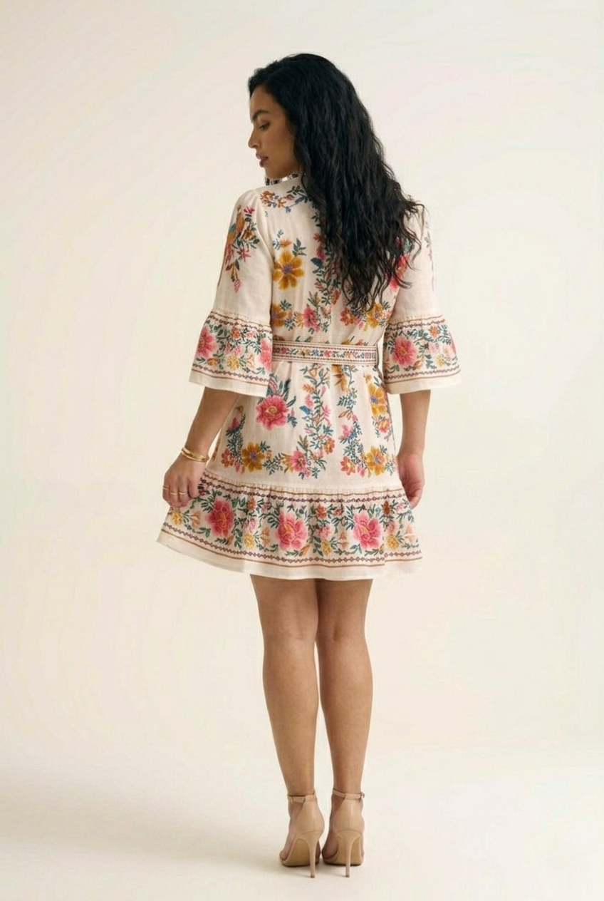 Floraison Boho Mini Dress