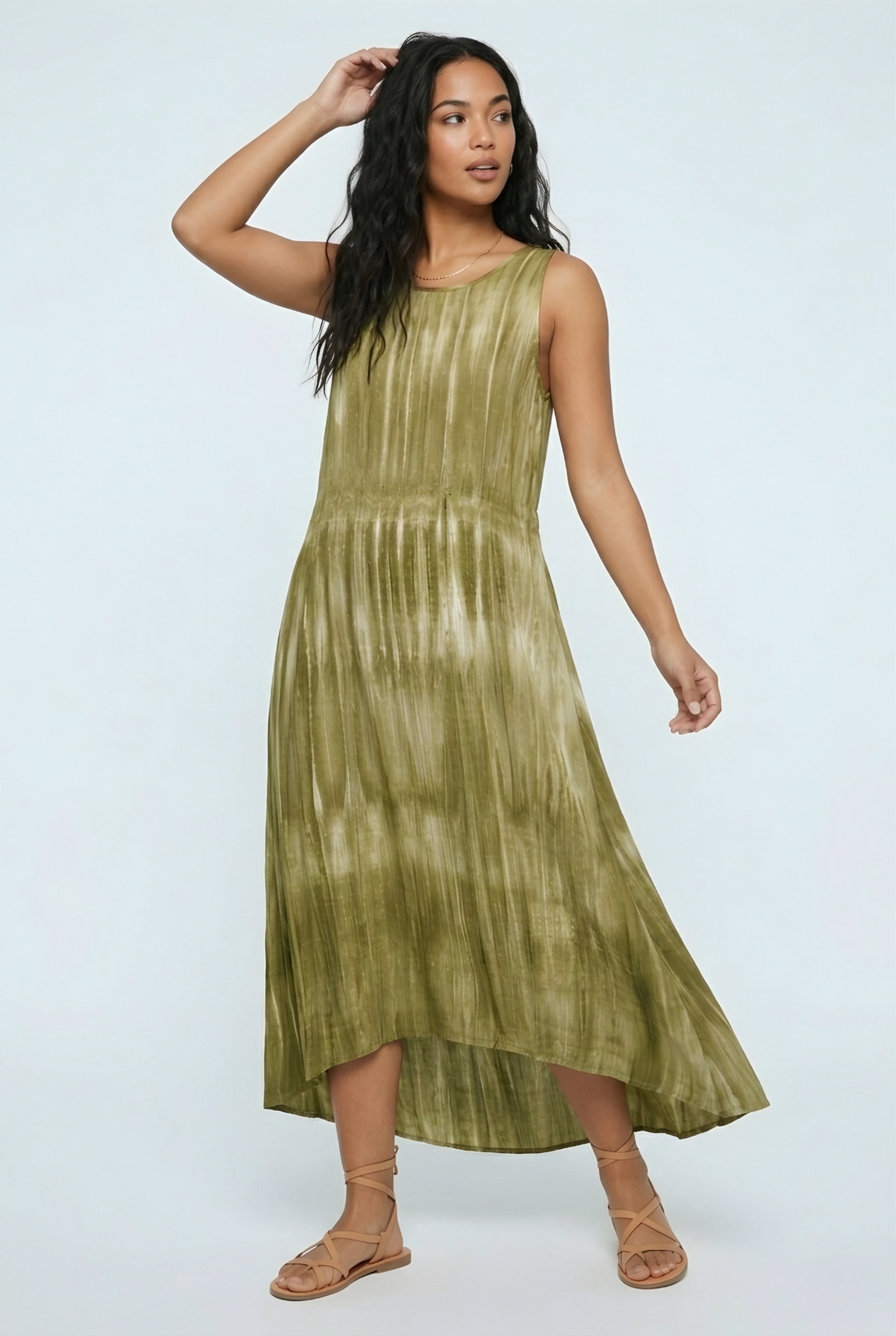 Verdure Tie-Dye Boho Maxi Dress