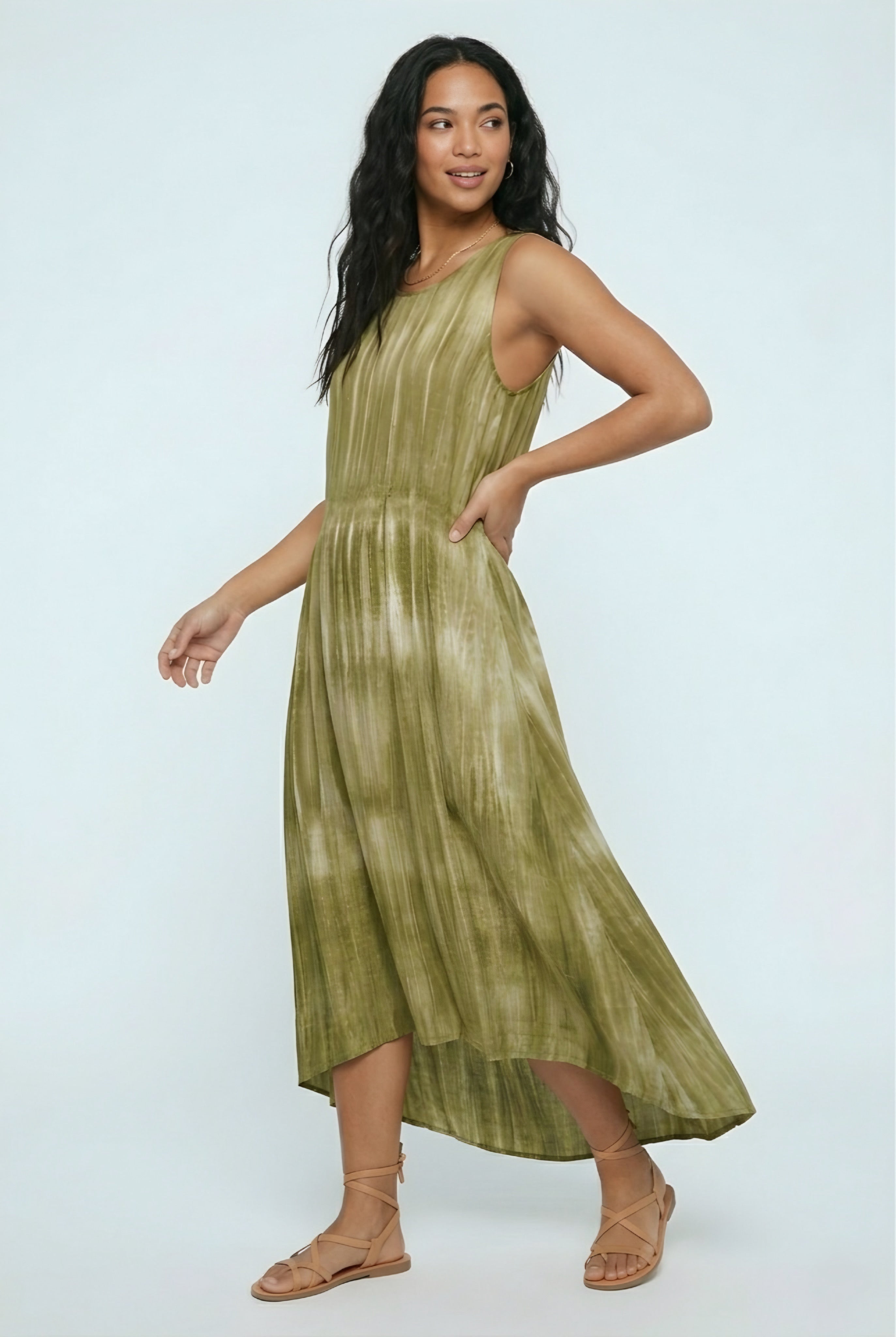 Verdure Tie-Dye Boho Maxi Dress