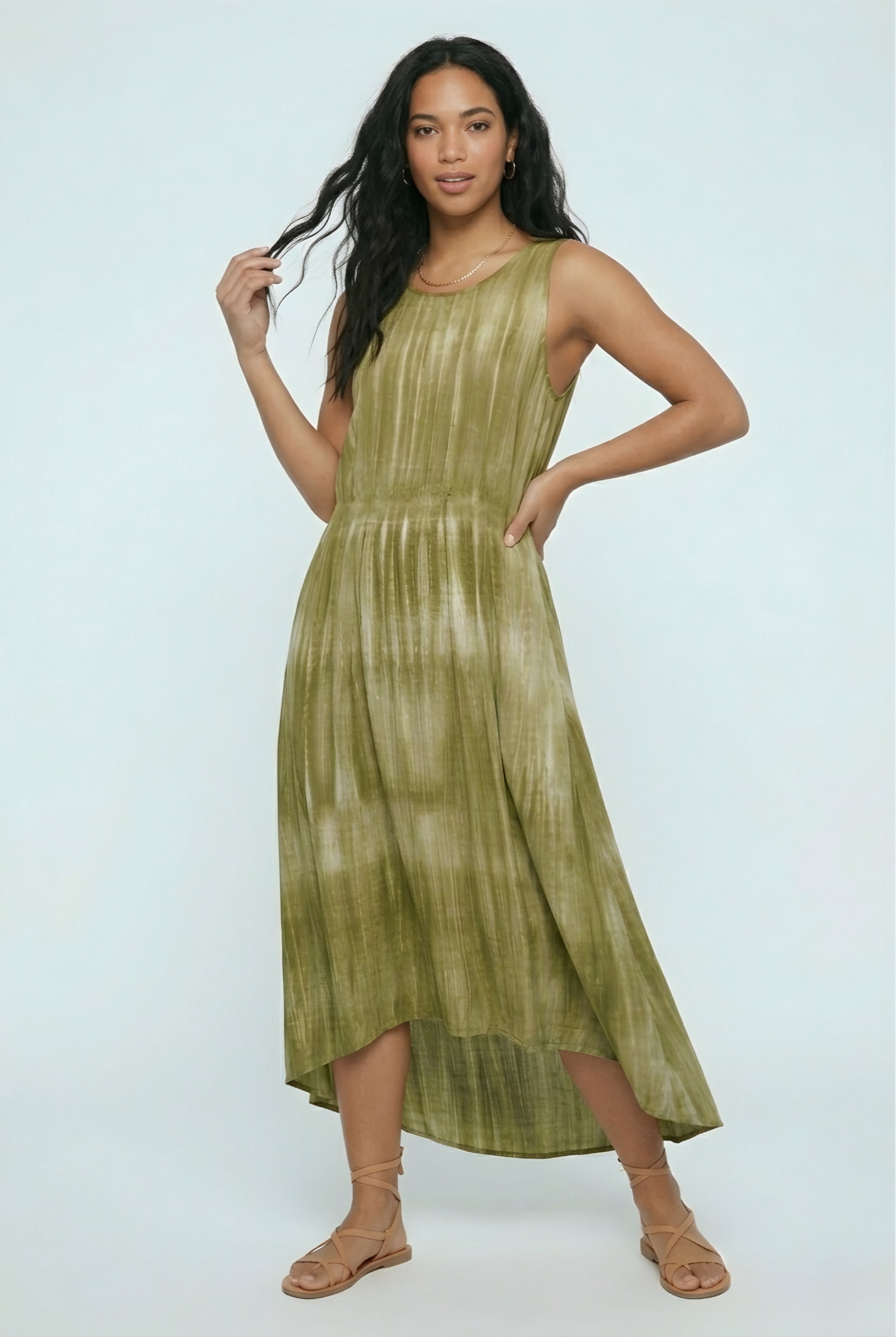 Verdure Tie-Dye Boho Maxi Dress