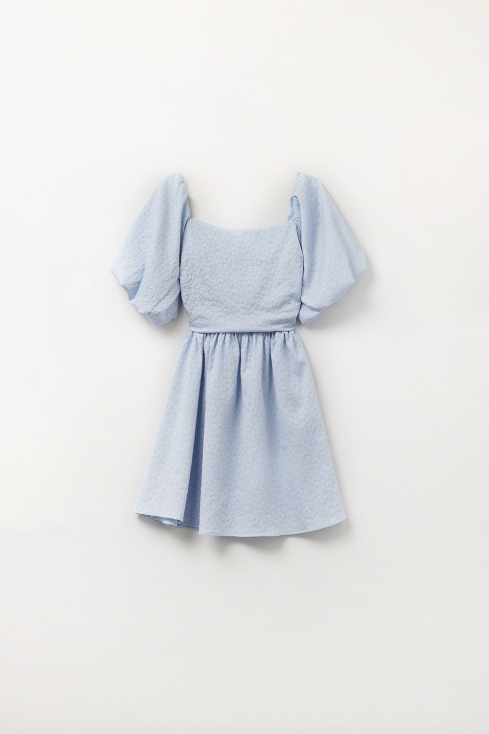 Azurin Puff Sleeve Mini Dress