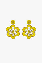 Fleur Raffia Statement Earrings