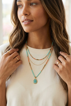 Trilogie Beaded Layer Necklace