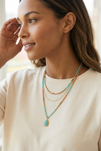 Trilogie Beaded Layer Necklace