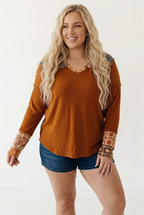 Mélange Mixed Print Hoodie