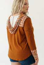 Mélange Mixed Print Hoodie