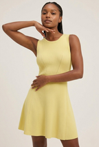 Soleil Ribbed Fit & Flare Dress