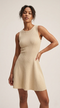 Soleil Ribbed Fit & Flare Dress