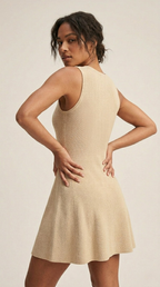 Soleil Ribbed Fit & Flare Dress