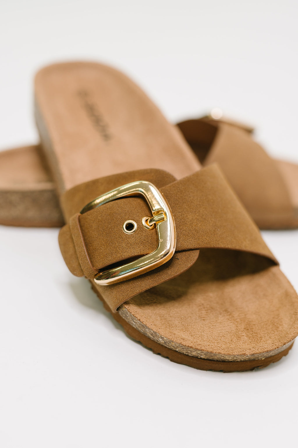 Sable Slip-On Buckle Sandal