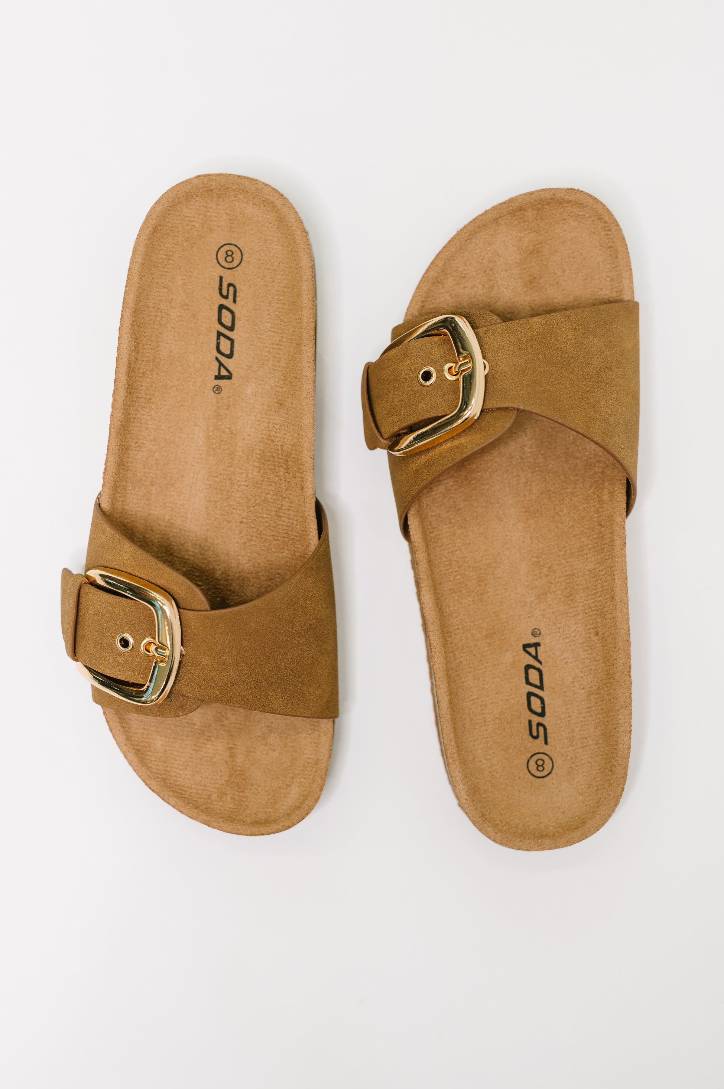 Sable Slip-On Buckle Sandal